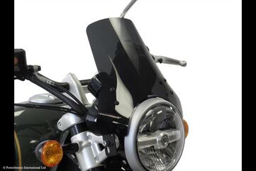 Powerbronze / パワーブロンズ Light Screen for ROYAL ENFIELD SUPER METEOR 650 23 (230 MM HIGH)/FROSTED SAPPHIRE BLUE | 430-U347A-018