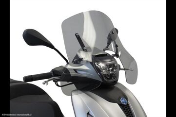 Powerbronze / パワーブロンズ Scooter Screens for PIAGGIO BEVERLY 300 21-23/BEVERLY 400 21-23 (290 MM HIGH)/BLUE | 430-U348A-008