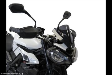 Powerbronze / パワーブロンズ Light Screen for TRIUMPH STREET TRIPLE R/STREET TRIPLE RS/STREET TRIPLE MOTO2 23 (230 MM HIGH)/DARK TINT | 430-U349-002