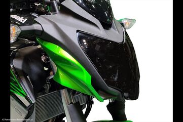 Powerbronze / パワーブロンズ Headlight Protectors for KAWASAKI Z125 19-23/LIME GREEN **NOT ROAD LEGAL** | 440-K609A-011