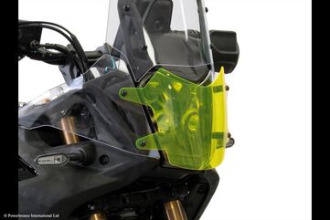Powerbronze / パワーブロンズ Headlight Protectors for YAMAHA TENERE 700 WORLD RAID 22-23/SOLID BLACK **NOT ROAD LEGAL** | 440-Y610A-003