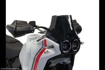 Powerbronze / パワーブロンズ Adventure Sports Screen for DUCATI DESERTX 22-23 (235 MM HIGH)/FROSTED SAPPHIRE BLUE | 460-D105-018