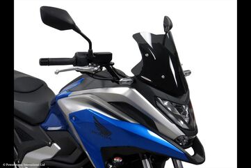 Powerbronze / パワーブロンズ Adventure Sports Screen for HONDA NC750X 21-23 (300 MM)/SOLID BLACK | 460-H114-003