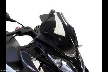 Powerbronze / パワーブロンズ Scooter Screens for PIAGGIO MP3 350 18-20/MP3 400 21-23/MP3 500 18-23 (360 MM HIGH)/SOLID BLACK | 460-P102-003