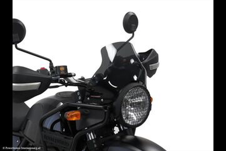 Powerbronze / パワーブロンズ Adventure Sports Screen for ROYAL ENFIELD HIMALAYAN 21-23 (175 MM HIGH)/SOLID BLACK | 460-RE102-003