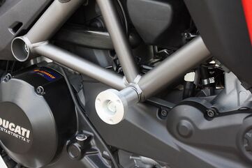GSGモトテクニック クラッシュパッドセット アダプター アルミ ブラックアノダイズド Ducati ムルティストラーダ 1200 / S / Touring | 85493-D18-SH