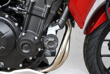 GSGモトテクニック クラッシュパッドセット マウンティングプレート ブラックアノダイズド Honda CB 500 F / CB 500 X (2013-2018) | 4060260-H49-SH