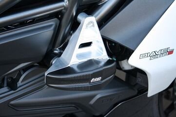 GSGモトテクニック クラッシュパッドセット “Streetline” アタッチメント ブラックアノダイズド Ducati Diavel 1260 / S (2019 -) | 1505040-D35-SH
