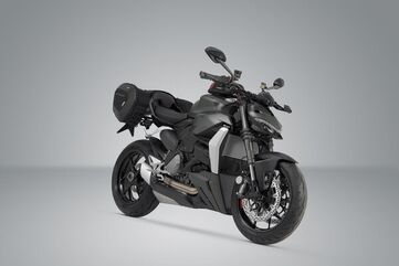 SW Motech / SWモテック PRO BLAZE H saddlebag set. Black. Ducati Streetfighter V2 (21-). | BC.HTA.22.740.30900