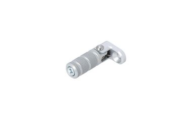 SW Motech / SWモテック Gear lever tread. Silver. Knurled. incl. extension. | FSC.00.127.10100/S