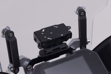 SW Motech GPS mount for cockpit. Black. Voge 650 DS/X (21-). | GPS.02.049.10000/B