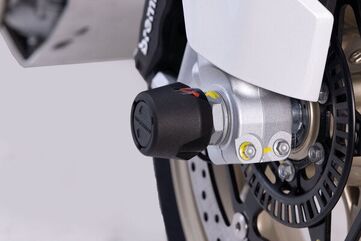 SW Motech Slider set for front axle. Black. Moto Guzzi V100 Mandello/S (22-). | STP.17.176.10100/B
