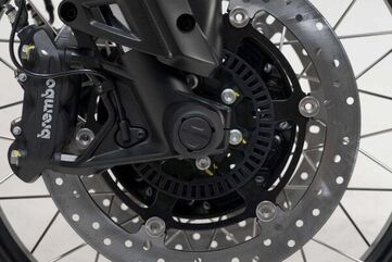 SW Motech Slider set for front axle. Black. Moto Guzzi V85 TT (21-). | STP.17.176.10200/B