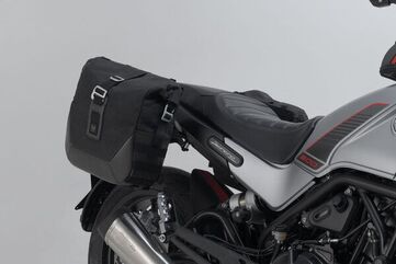 SW Motech Legend Gear side bag system LC Black Edition. Benelli Leoncino 500 (17-) / 500 Trail (18-). | BC.HTA.19.056.20100