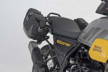 SW Motech Legend Gear side bag system LC Black Edition. Royal Enfield Himalayan Scram 411 (22-). | BC.HTA.41.030.20100