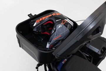 SW Motech DUSC top case system. Black. BMW R 1250 GS / Adv (21-) with rally seat. | GPT.07.904.65100/B