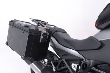 SW Motech TRAX ADV aluminium case system. Black. 37/37L. Honda NT1100 (21-). | KFT.01.052.70000/B