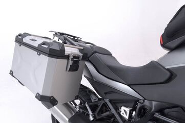 SW Motech TRAX ADV aluminium case system. Silver. 37/37L. Honda NT1100 (21-). | KFT.01.052.70000/S