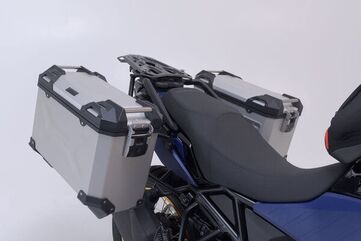 SW Motech TRAX ADV aluminium case system. Silver. 45/37L. Suzuki V-Strom 800DE (22-). | KFT.05.845.70000/S