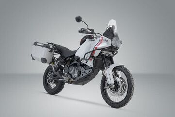 SW Motech TRAX ADV aluminium case system. Silver. 45/37 l. Ducati DesertX (22-). | KFT.22.995.70000/S