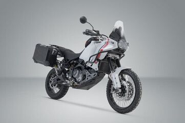 SW Motech TRAX ADV aluminum case system US model. Black. 45/37L. Ducati DesertX (22-). | KFT.22.995.70100/B