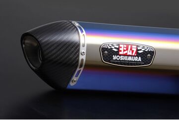 YOSHIMURA / ヨシムラ ストリートスポーツ Full System R-77S GSX-R125/S125 17 (STBC) - チタン ブルー カバー カーボン エンド | 180A-524-5180B