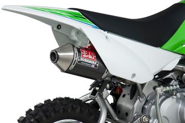 Yoshimura / ヨシムラ USA Kaw KLX110/L 02-23/Suz DR-Z110 03-05 RS-2 Stainless Full Exhaust, W/ Carbon Fiber Muffler | 2430522