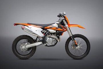 Yoshimura / ヨシムラ USA KTM 450Sx-F/500Exc-F/Husq Fc/Fx450 16-18 RS-4 Stainless Slip-On Exhaust, W/ Aluminum Muffler | 264612D322