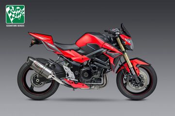 Yoshimura / ヨシムラ USA GSX-S750/Z 15-16 Alpha Stainless Slip-On Exhaust, W/ Stainless Muffler | 11800EM520