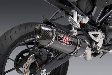 Yoshimura / ヨシムラ USA CB300R 19-21 Race R-77 Stainless Slip-On Exhaust, W/ Carbon Fiber Muffler | 12310BJ220