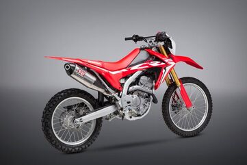 Yoshimura / ヨシムラ USA CRF250L/Rally 17-20 Race RS-4 Stainless Slip-On Exhaust, W/ Stainless Muffler | 123402D520