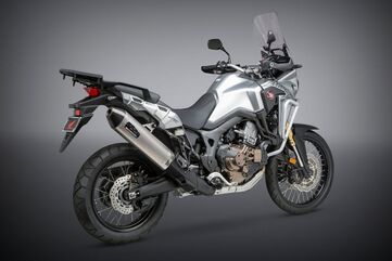 Yoshimura / ヨシムラ USA Africa Twin 16-19 RS-4 Stainless Slip-On Exhaust, W/ Stainless Muffler | 12400BD520