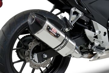 Yoshimura / ヨシムラ USA CBR500R/Cb500F 13-15 R-77 Stainless Slip-On Exhaust, W/ Stainless Muffler | 1250020520