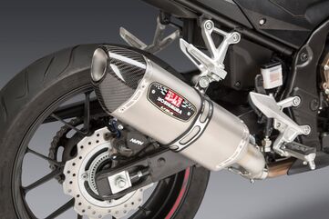 Yoshimura / ヨシムラ USA CBR500R 16-21 R-77 Stainless Slip-On Exhaust, W/ Stainless Muffler | 12553B0520