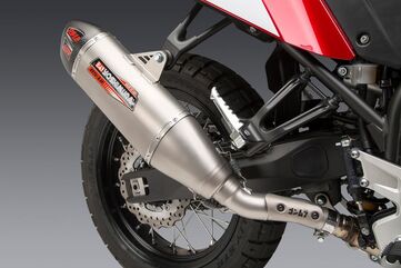 Yoshimura / ヨシムラ USA Tenere 700 21-22 RS-12 Stainless Slip-On Exhaust, W/ Stainless Muffler | 13710BS520