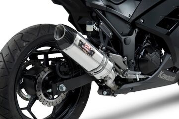 Yoshimura / ヨシムラ USA Ninja 300 13-17 R-77 Stainless Slip-On Exhaust, W/ Stainless Muffler | 147002J520