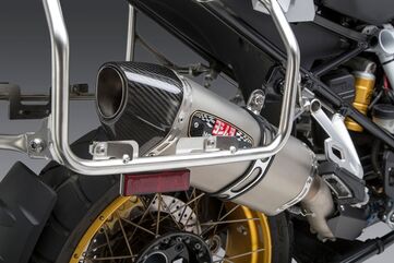 Yoshimura / ヨシムラ USA R1200GS/R1250GS 13-21 R-77 Stainless Slip-On Exhaust, W/ Stainless Muffler | 15002B0520