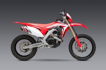 Yoshimura / ヨシムラ USA CRF450X 19-23 RS-4 Stainless Slip-On Exhaust, W/ Aluminum Muffler | 224502D320