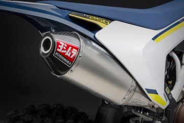 Yoshimura / ヨシムラ USA KTM/Husq 250/350 16-18 RS-4 Stainless Slip-On Exhaust, W/ Aluminum Muffler | 262522D321