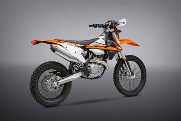 Yoshimura / ヨシムラ USA KTM 450Sx-F/500Exc-F/Husq Fc/Fx450 16-18 RS-4 Stainless Slip-On Exhaust, W/ Aluminum Muffler | 264612D322