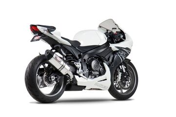 Yoshimura / ヨシムラ USA GSX-R600/750 11-22 R-77 Stainless Slip-On Exhaust, W/ Stainless Muffler | 1160020520