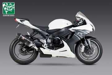 Yoshimura / ヨシムラ USA GSX-R600/750 11-22 Alpha Stainless Slip-On Exhaust, W/ Carbon Fiber Muffler | 11600EM220