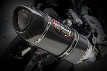 Yoshimura / ヨシムラ USA GSX-S750/Z 15-16 Alpha Stainless Slip-On Exhaust, W/ Carbon Fiber Muffler | 11800EM220