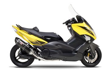 Yoshimura / ヨシムラ USA Tmax 500 08-11 Race R-77 Stainless Full Exhaust, W/ Carbon Fiber Muffler | 1390002