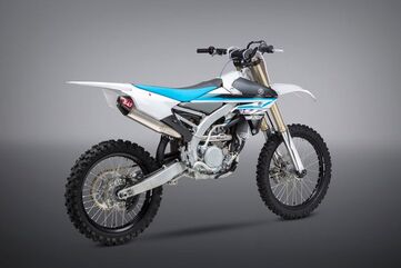 Yoshimura / ヨシムラ USA YZ250F 14-18/ YZ250Fx/Wr250F 15-18 RS-4 Stainless Slip-On Exhaust, W/ Aluminum Muffler | 231012D320