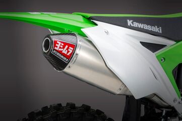 Yoshimura / ヨシムラ USA KX250F 17-20 RS-4 Stainless Slip-On Exhaust, W/ Aluminum Muffler | 242932D320