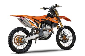 Yoshimura / ヨシムラ USA KTM 250 Sx-F 13-15 RS-4 Titanium Full Exhaust, W/ Titanium Muffler | 262511D720