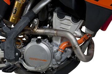 Yoshimura / ヨシムラ USA KTM 250 Sx-F 13-15 RS-4 Titanium Full Exhaust, W/ Titanium Muffler | 262511D720