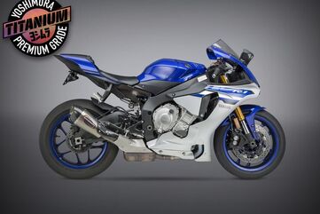 Yoshimura / ヨシムラ USA YZF-R1/M/S 15-22 Alpha T Slip-On Titanium Exhaust, W/ Titanium Muffler | 13141MP720