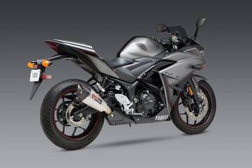 Yoshimura / ヨシムラ USA YZF-R3 15-22 / Mt-03 20-22 At2 Stainless Slip-On Exhaust, W/ Stainless Muffler | 13320BP523